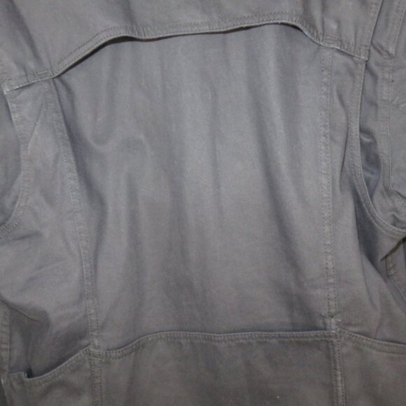 Levis Commuter Trucker Messenger Jacket Black Zip Out Hood Back Pockets Mens XL - Picture 15 of 16